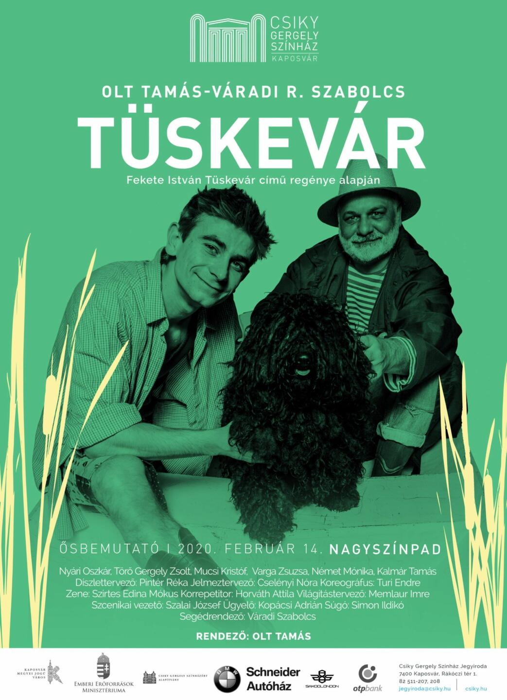A(z) Tüskevár című előadás plakátja