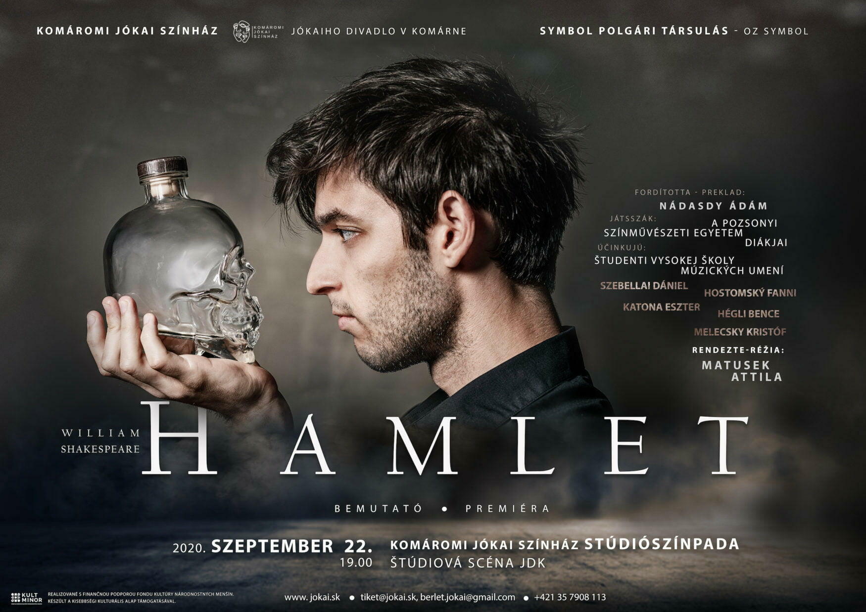 A(z) Hamlet című előadás plakátja