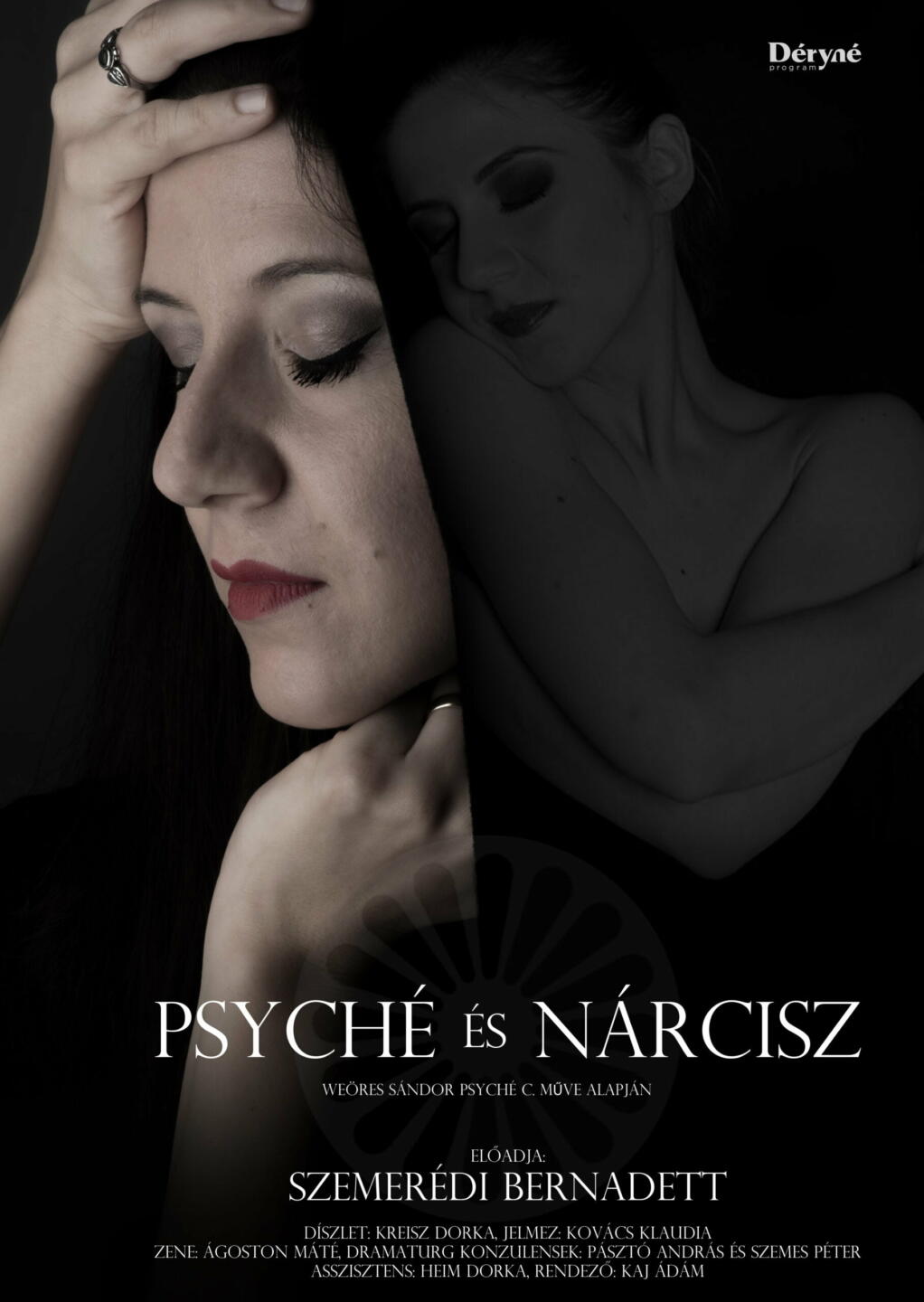 A(z) Psyché és Nárcisz című előadás plakátja