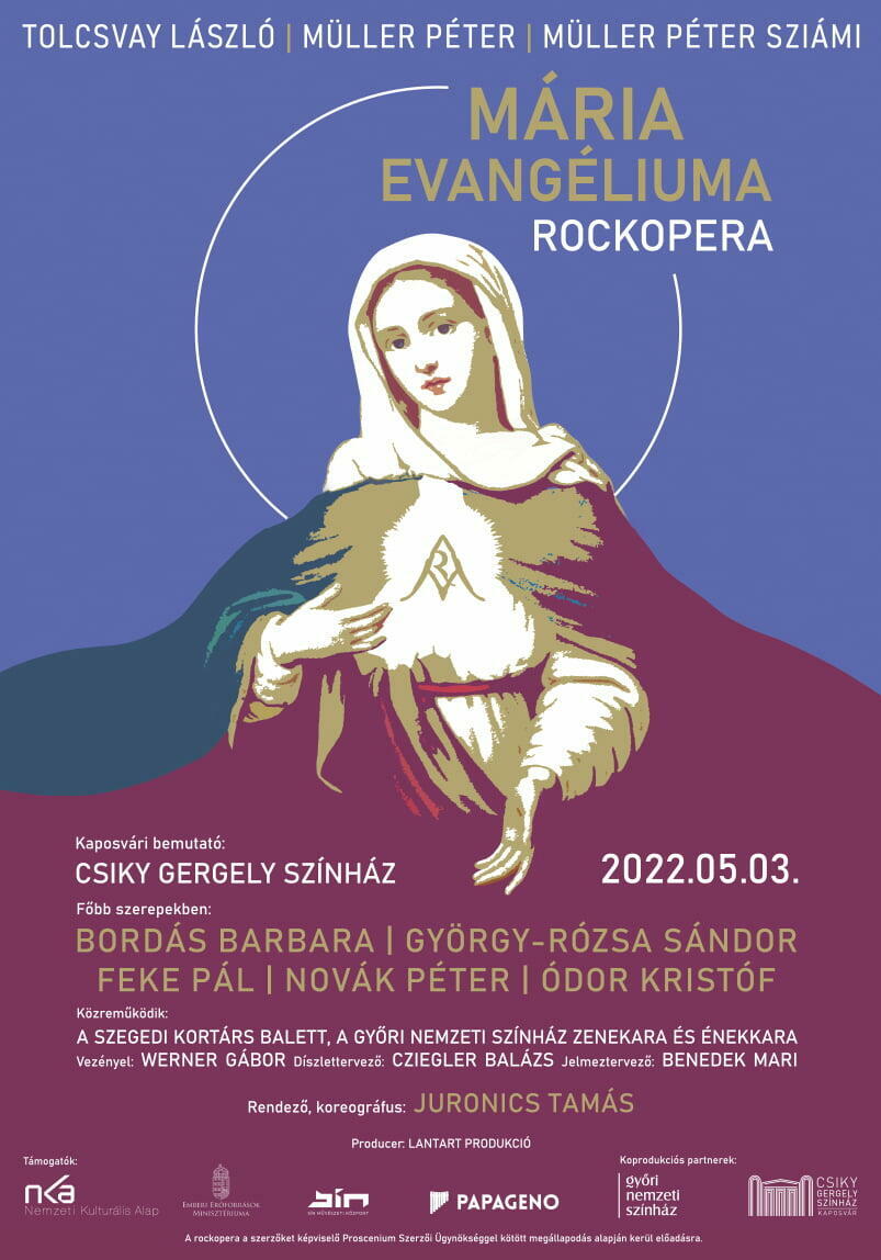 A(z) Mária evangéliuma című előadás plakátja